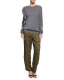 Bode Drawstring Cargo Pants, Military