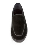 Cory Suede Loafer, Black