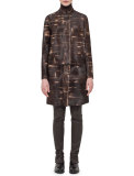 Gnu-Print Calf-Hair Coat, Date