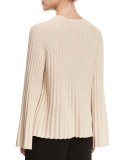 Baker Ribbed Crewneck Pullover Sweater