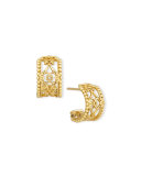 Flamenco 18K Lattice Hoop Earrings