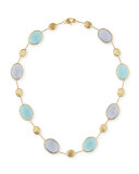 Siviglia Resort Aquamarine & Chalcedony Necklace