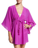 Rhea Tunic Coverup with Tie-Waist