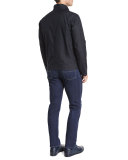 Five-Pocket Stretch-Cotton Denim Jeans, Medium Indigo