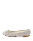 Cendrillon Suede Ballet Flat, Light Gray