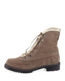 Forest Shearling Hiker Boot, Praline