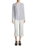 Tailored-Fit Pleated Culottes