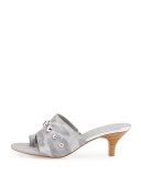 Rajaa Leopard-Print Slide Sandal