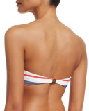 Antibes Scalloped Swim Top, Sally Light Stripe