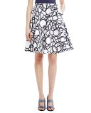 Piper Illusion-Print Skirt