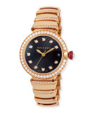 33mm LVCEA Pink Gold and Diamond Watch