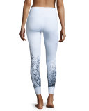 High-Waist Airbrush Leggings, Winter Landscape