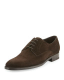 Garonne Cap-Toe Suede Derby Shoe, Brown