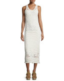 Nerano Crocheted Midi Tank Dress Coverup