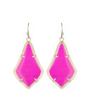 Alex Earrings, Magenta