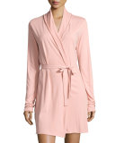 Cotton Wrap Robe, Dusty Pink