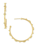 Sueno 18k Diamond Cravelli Hoop Earrings, 35mm