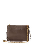 Animalier Leather Shoulder Bag, Brown