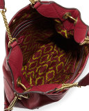 Selina Chain Shoulder Bag, Burgundy