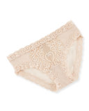 Feathers Hipster Lace Briefs, Cameo Rose