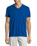 Slub Short-Sleeve V-Neck Tee