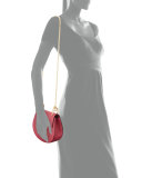 Drew Mini Lambskin Shoulder Bag, Pink