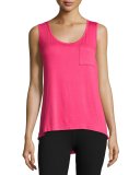 One Hand In My Pocket Tank Top, Pink