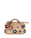 By the Way Mini Floral Straw Satchel Bag, Natural/Multi