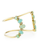 seastone sparkle cuff bracelet