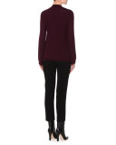 Button-Front Slim-Fit Cardigan, Amethyst
