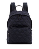 Tessuto Quilted Backpack, Navy