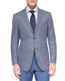 Woven Wool Check Blazer