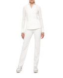 Francoise Techno Stretch Pants, Cream