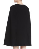 Cape-Style Shift Dress 