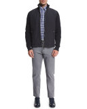 Five-Pocket Slim-Fit Denim Jeans, Light Gray