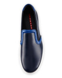 Colorblock Leather Skate Sneaker