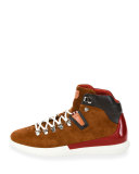 Avyd Suede Hybrid Hiker-Sneaker, Tobacco Brown