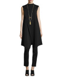 Long Statement Tassel Necklace, Golden