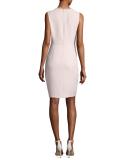 Saylah Sleeveless Lace-Trim Sheath Dress, Pink