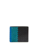 Tri-Color Woven Wallet