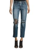 The Billie Boyfriend Slim Ankle Jeans, Leora