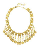 Hammered Coin Charm Necklace