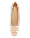 Decollete Belle Vivier Patent Pump, Nude