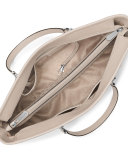 Jet Set Chain Saffiano Multifunction Tote Bag, Cement