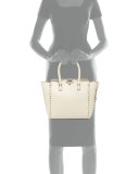 Rockstud Medium Shopper Bag, Light Ivory