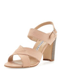 Gorham Leather Slingback Sandal, Beige