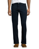 Classic Ledger Straight-Fit Jeans, Navy