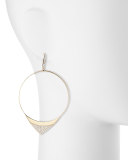 Large Electric Diamond Hoop Earrings