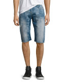 Ricky Denim Cutoff Shorts, Indigo Tide