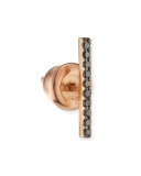 Lumiere 14K Rose Gold & Black Diamond Long Stick Earring